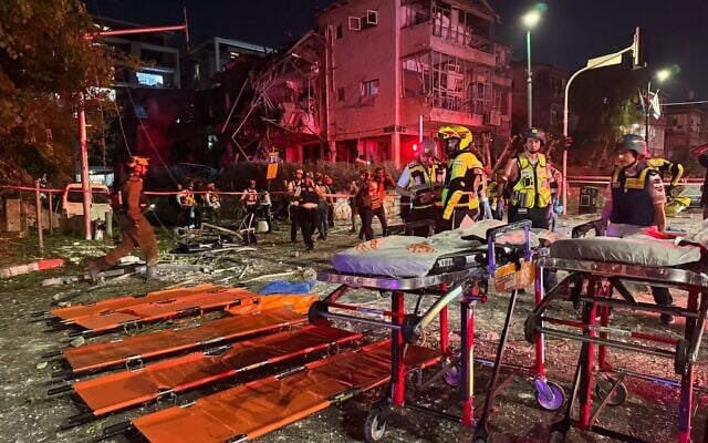 Damage in Tel Aviv